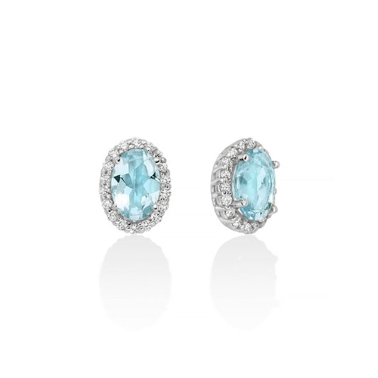 Orecchini Acquamarina e brillanti Miluna - ERD2841