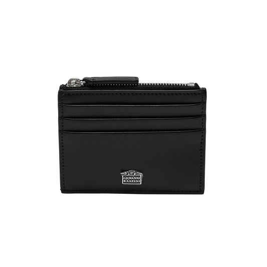 Giovanni Raspini portacarte 6 scomparti con zip pelle argento 925 L0003