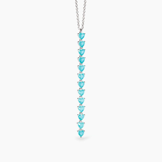 Girocollo con fusion stone glass azzurro Non Sarà Un'avventura Mabina 553738