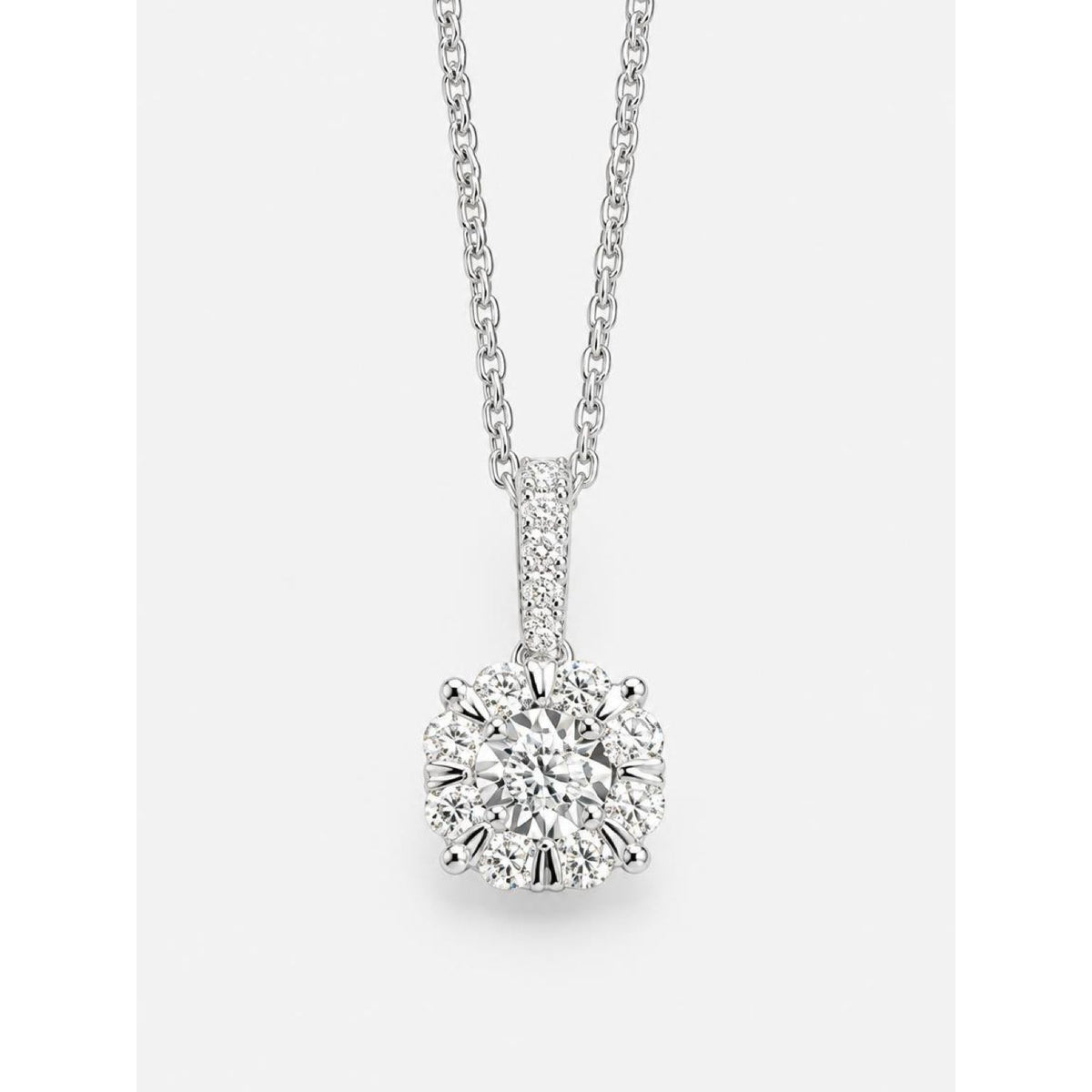 Girocollo con pendente in oro bianco, diamanti  Giorgio Visconti  GBX40529