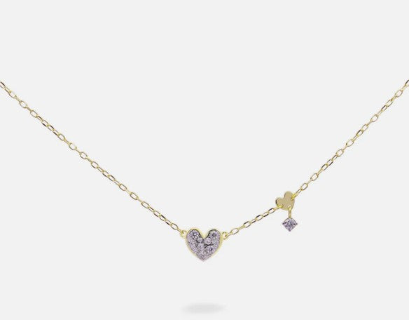Girocollo cuore pavè e mini castone - STARDUST TEN Rue des Mille  GRZ-018 M1 CUO AU