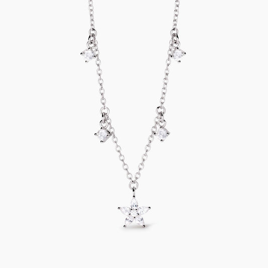 Girocollo in argento con ciondolo fiore Incantesimo Mabina 553747