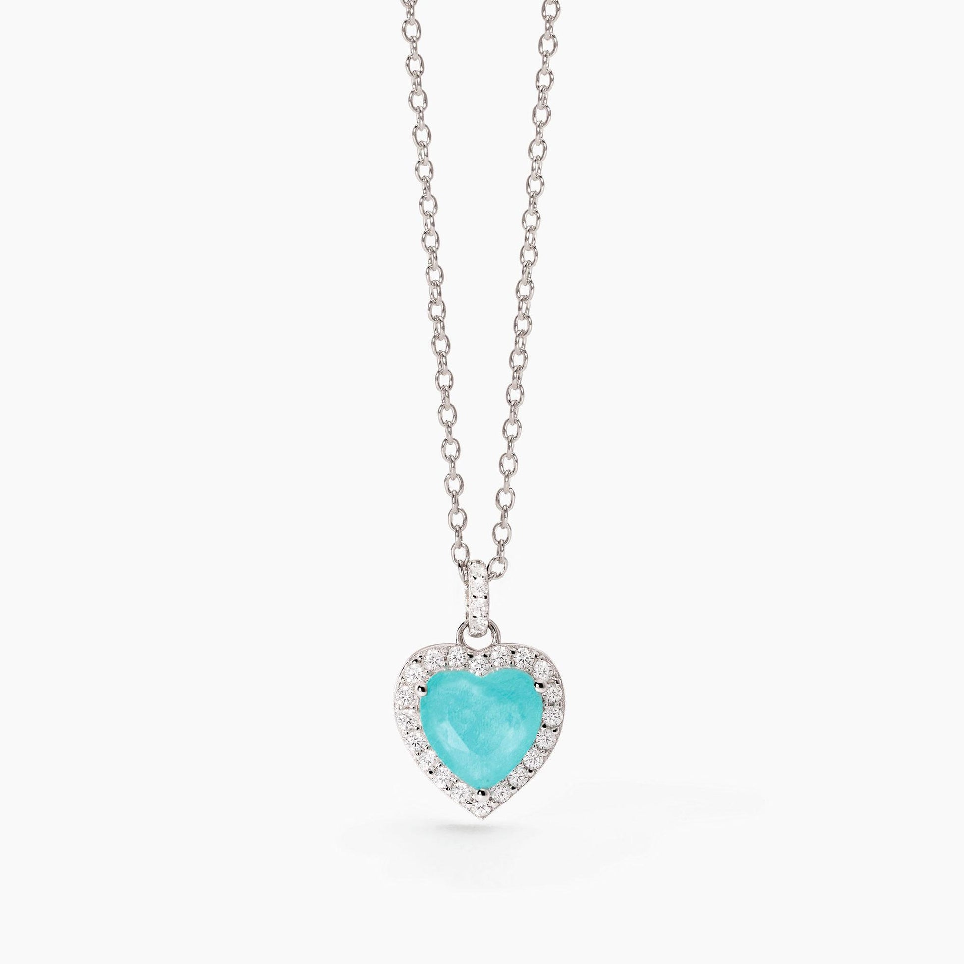 Girocollo in argento con glass azzurro Non Sarà Un'avventura Mabina 553733