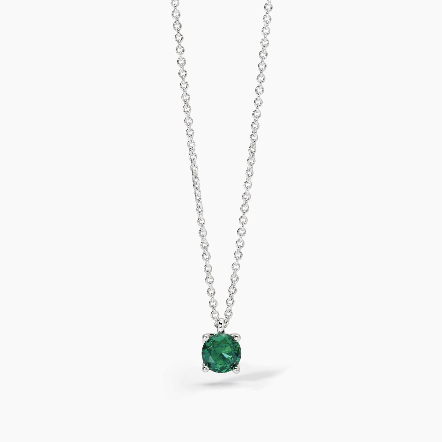 Girocollo in argento con smeraldo sintetico SHINY Mabina 553670