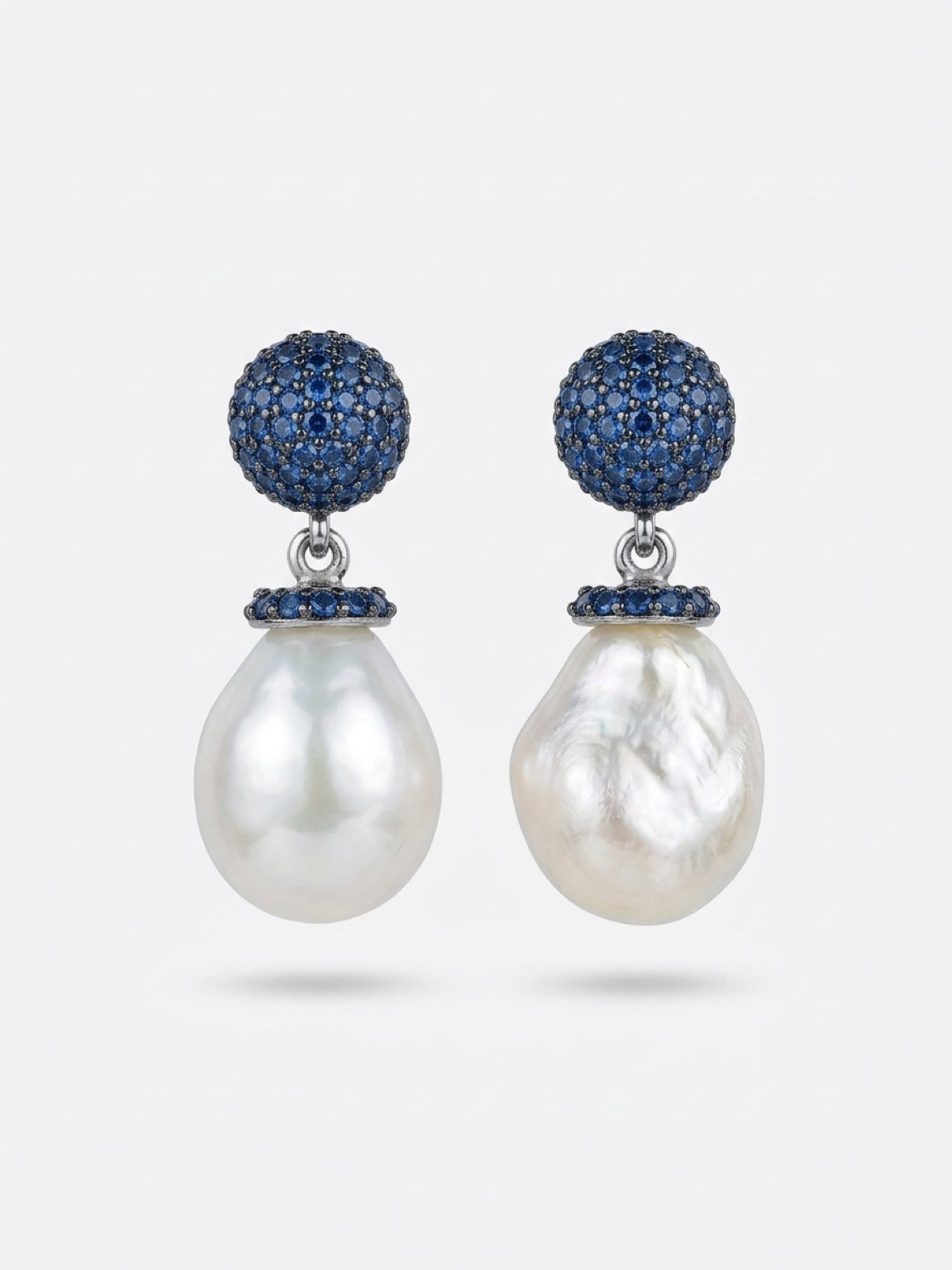orecchini con perle e zirconi  da donna in argento   Soara -idea coral