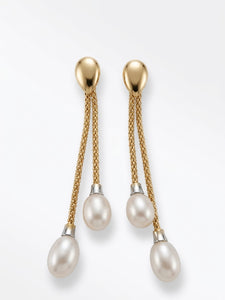 Hai aggiunto orecchini pendenti con perle   da donna in argento   Soara -idea coral al tuo carrello.