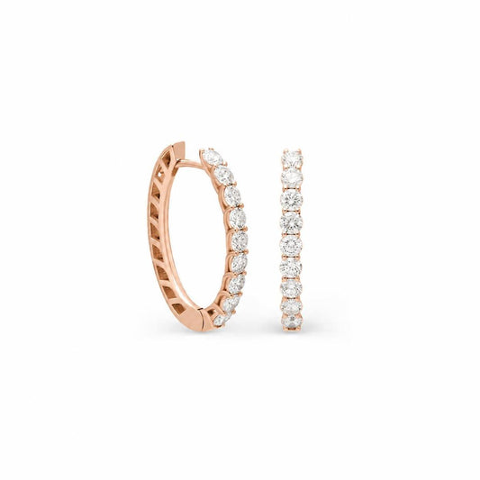Creolörhängen i vitguld med diamanter från Giorgio Visconti BB39571B