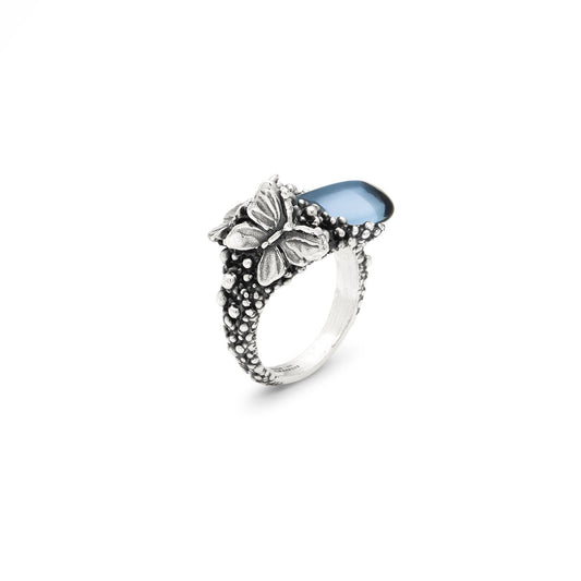 Anello goccia farfalle  12418 Giovanni Raspini
