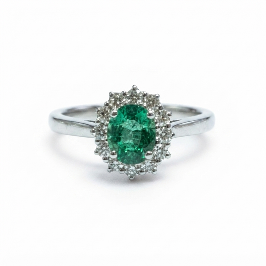 
Anello  in oro con diamanti e smeraldo Crivelli 234-6226-6-5
