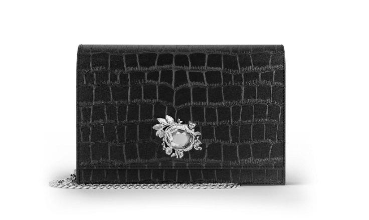 Pochette jungle pelle croco neraGiovanni Raspini L0027