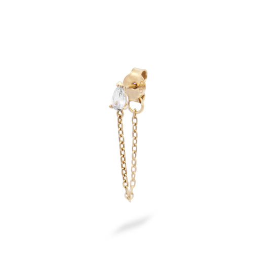 Mono-orecchino catena drop ORZ-026 M5 AU Rue des Mille