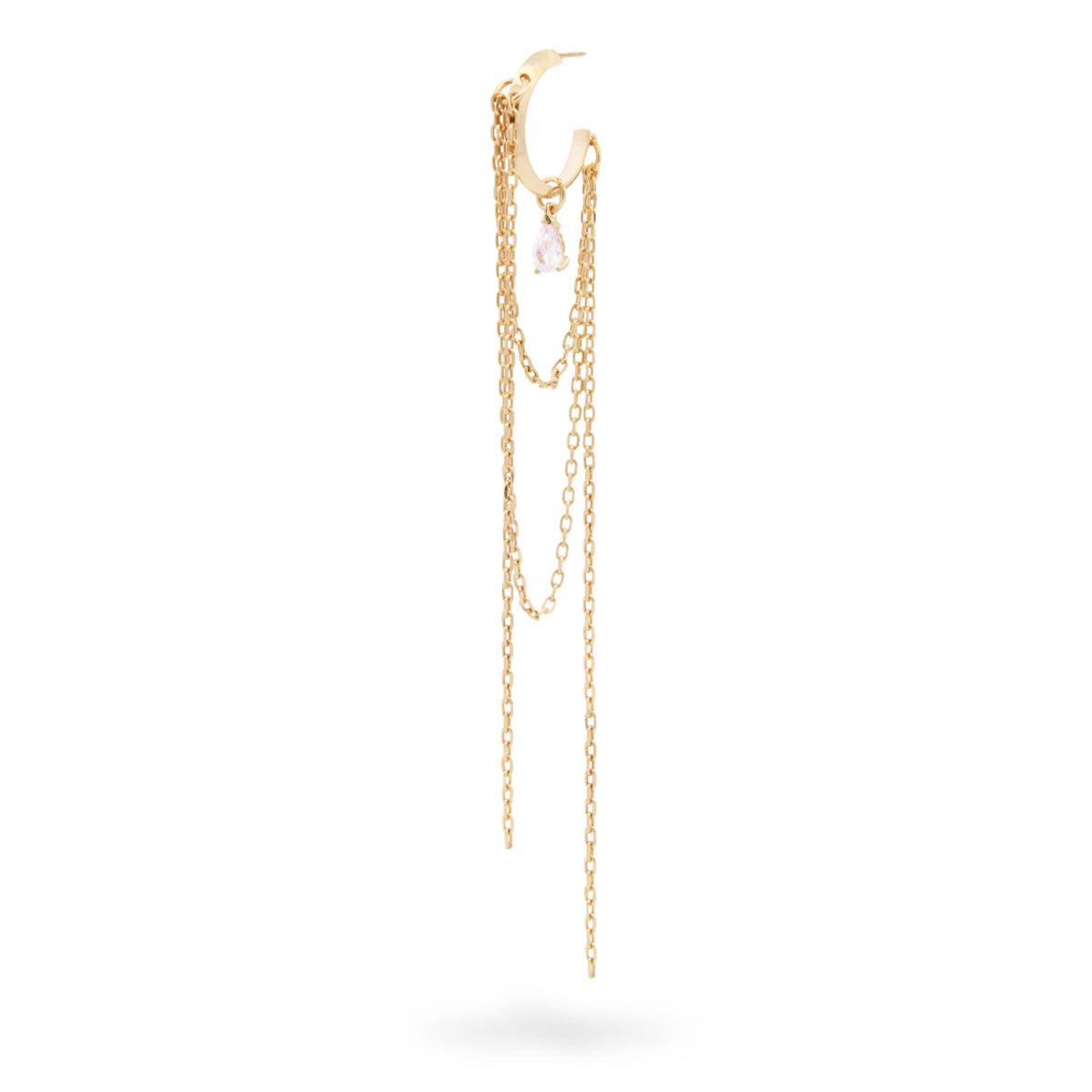 Mono-orecchino twisted frange ORZ-026 M2 AU Rue des Mille