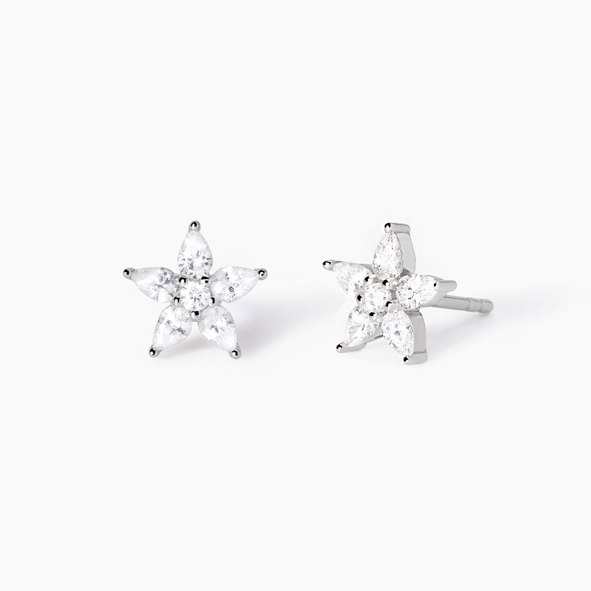 Orecchini in argento con fiore Incantesimo Mabina 563830