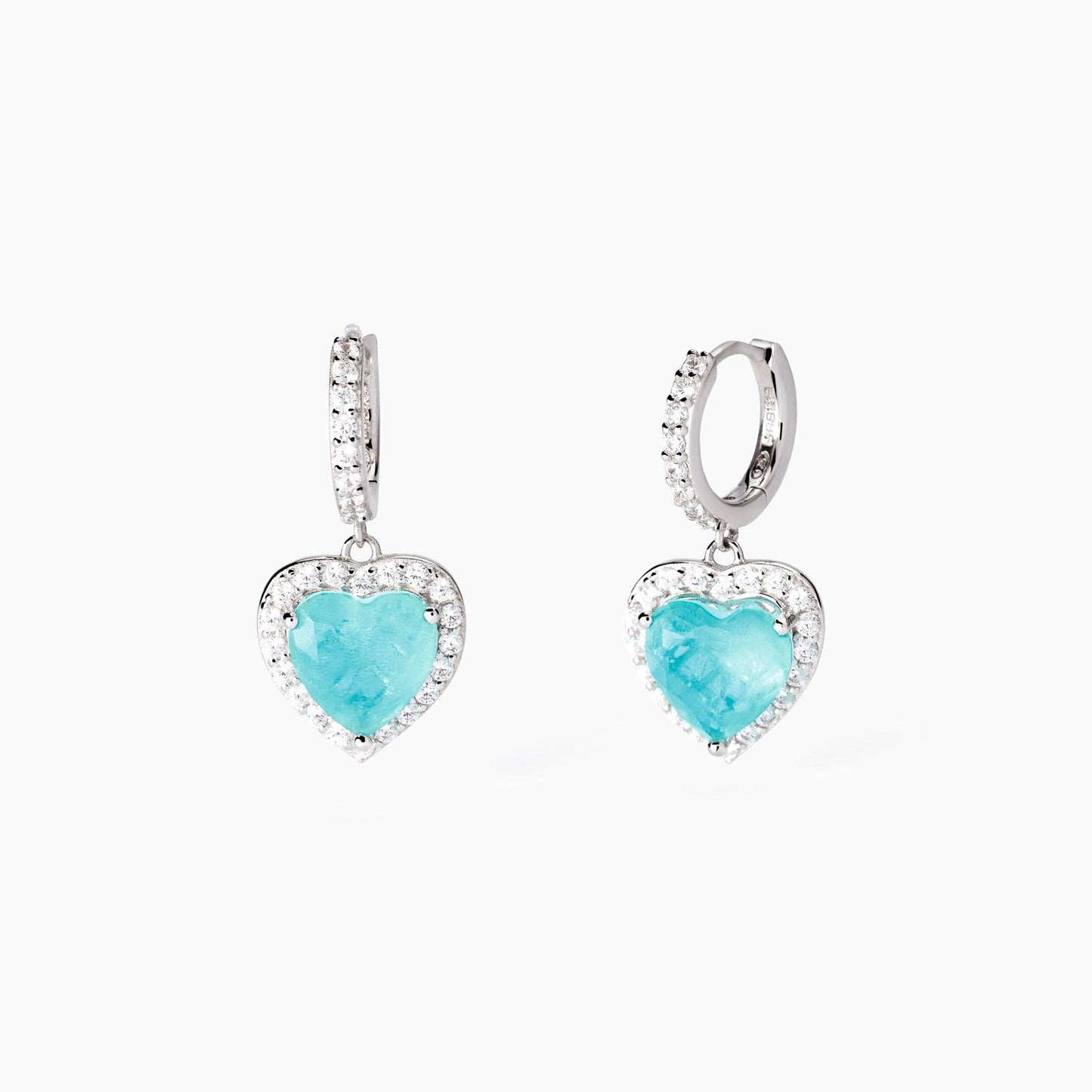 Orecchini in argento con glass azzurro Non Sarà Un'avventura MABINA 563812