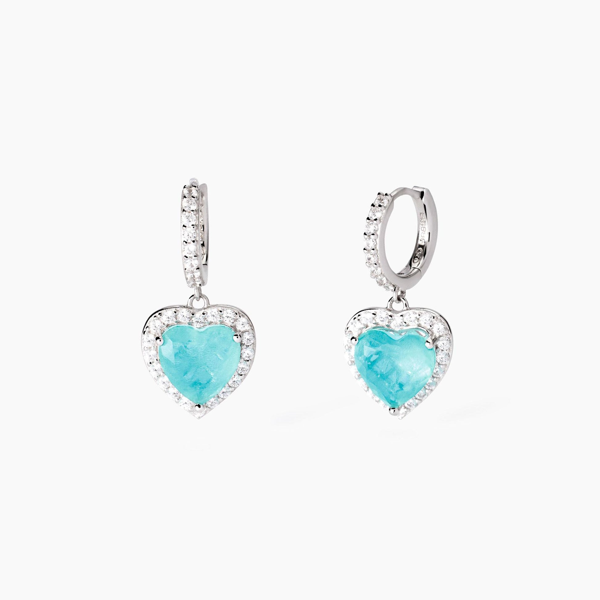 Orecchini in argento con glass azzurro Non Sarà Un'avventura MABINA 563812