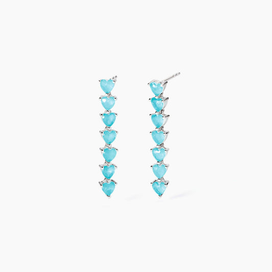 Orecchini tennis con fusion stone glass azzurro Non Sarà Un'avventura MABINA 563817