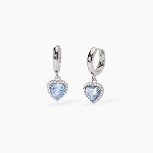 Hai aggiunto Orecchini in argento con acquamarina sintetica Love Affair Mabina 563808 al tuo carrello.