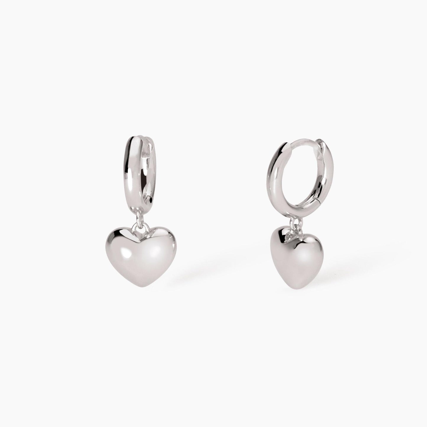 Orecchini in argento con cuore Feeling Mabina 563820