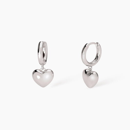 Orecchini in argento con cuore Feeling Mabina 563820