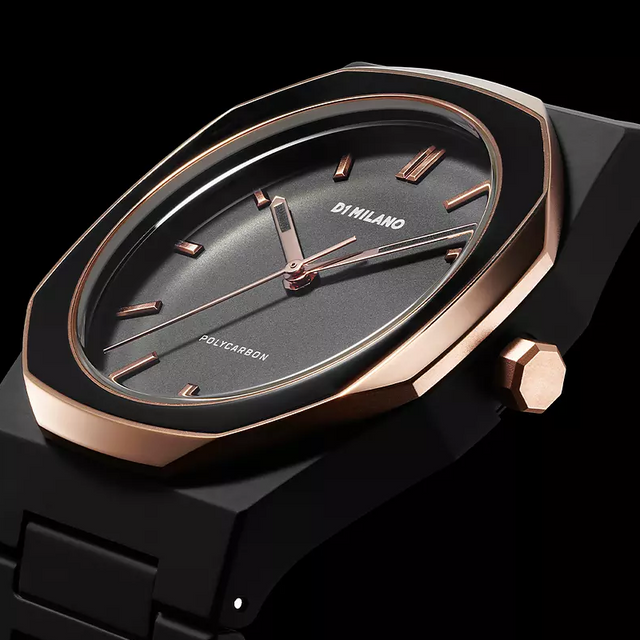 Orologio D1 Milano Uomo - Polycarbon black mesh  D1-PCBJ35