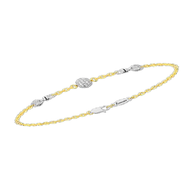 Bracelet pour homme ZANCAN en or blanc et rose avec diamants noirs ou en or jaune avec diamants blancs 