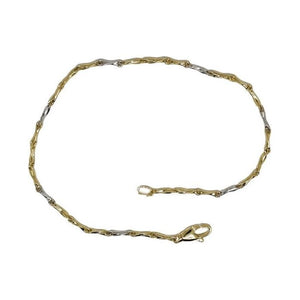 Hai aggiunto Bracciale Uomo a catena vuota modello tubolare rigato oro  Giallo Br900g al tuo carrello.