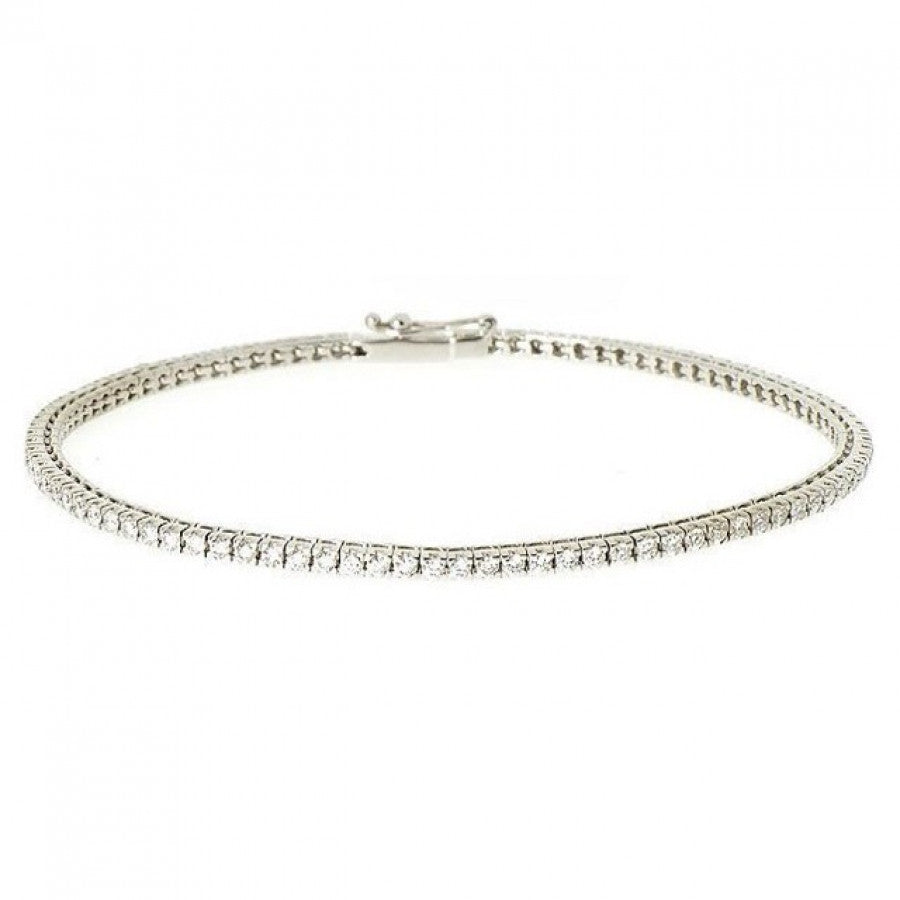 BRACCIALE TENNIS  IN ORO BIANCO E DIAMANTI CRIVELLI 329-L1052-A