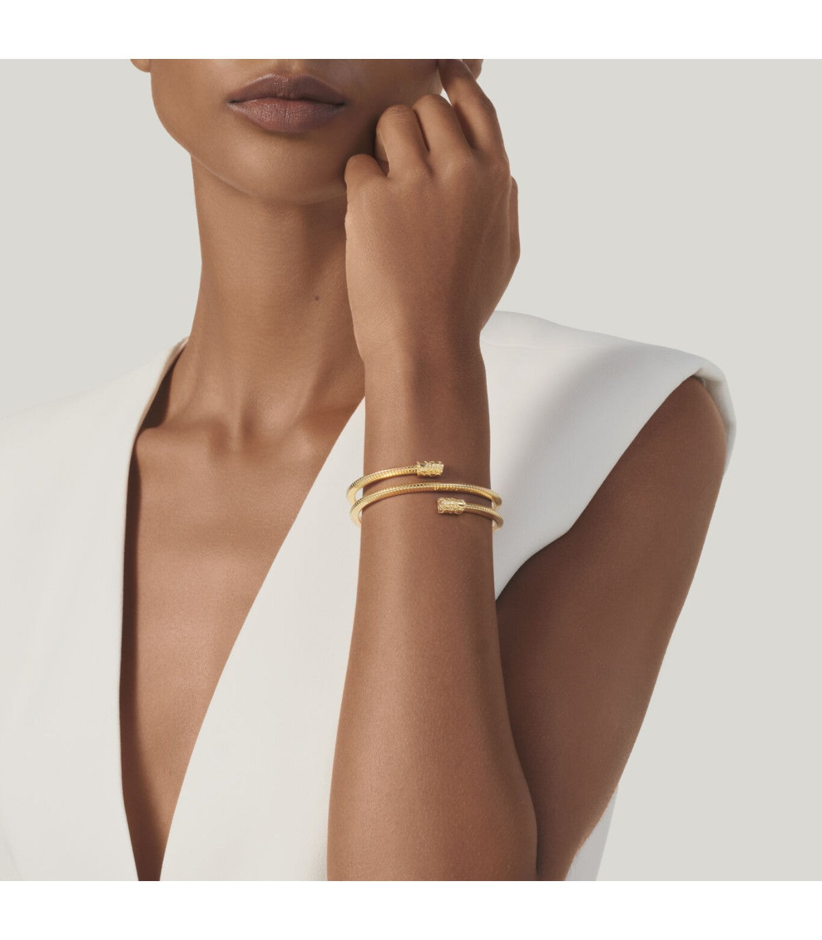 Bracciale Tubogas croco doppio dorato piccolo 12546 Giovanni Raspini
