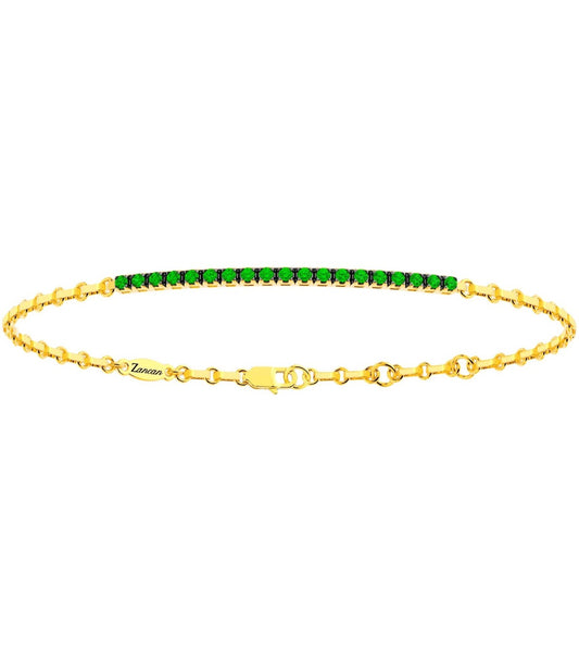 Bracciale uomo Zancan in Oro giallo e smeraldi UB028g