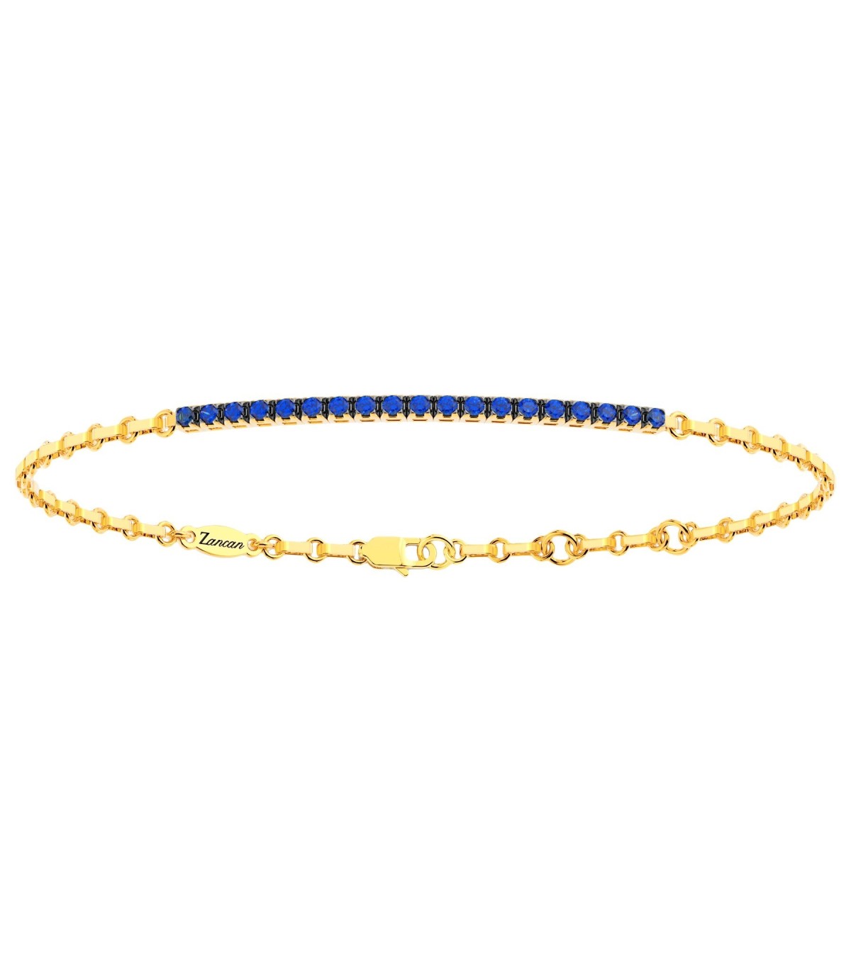 Bracciale uomo Zancan in Oro giallo e zaffiri UB026g