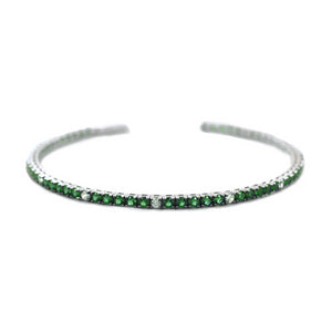 Hai aggiunto Bracciale Uomo Tennis in Argento Zirconi Verdi e Bianchi 20cm ESB125 - Zancan al tuo carrello.