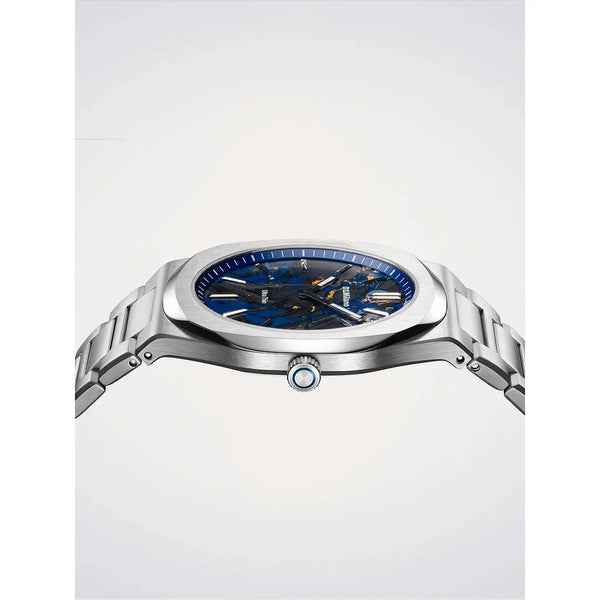 Orologio D1 Milano Uomo Ultra Thin 1970 Carbon Reef Blu UHBJ04