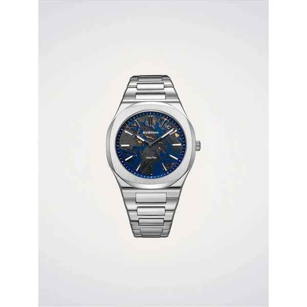 Orologio D1 Milano Uomo Ultra Thin 1970 Carbon Reef Blu UHBJ04