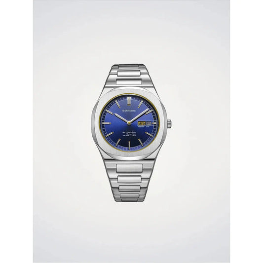 Orologio D1 Milano Uomo Ultra Thin 1970 light illusion Blu UHBJ07