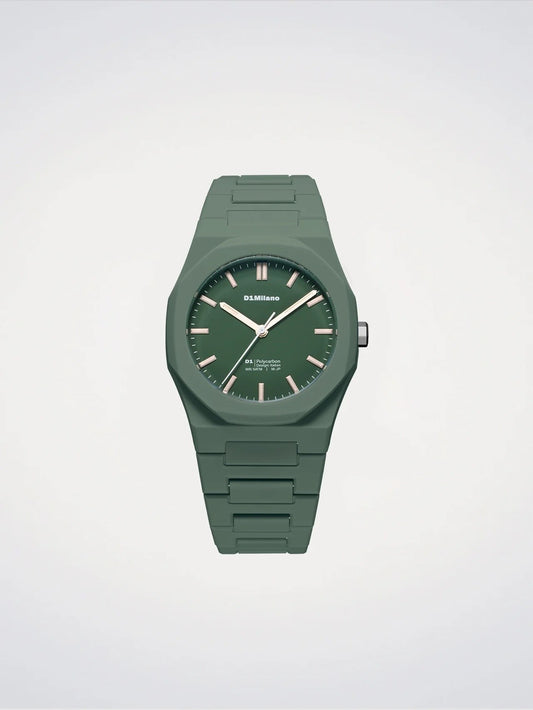 Orologio D1 Milano Uomo - Polycarbon Green D1-PCBJ42