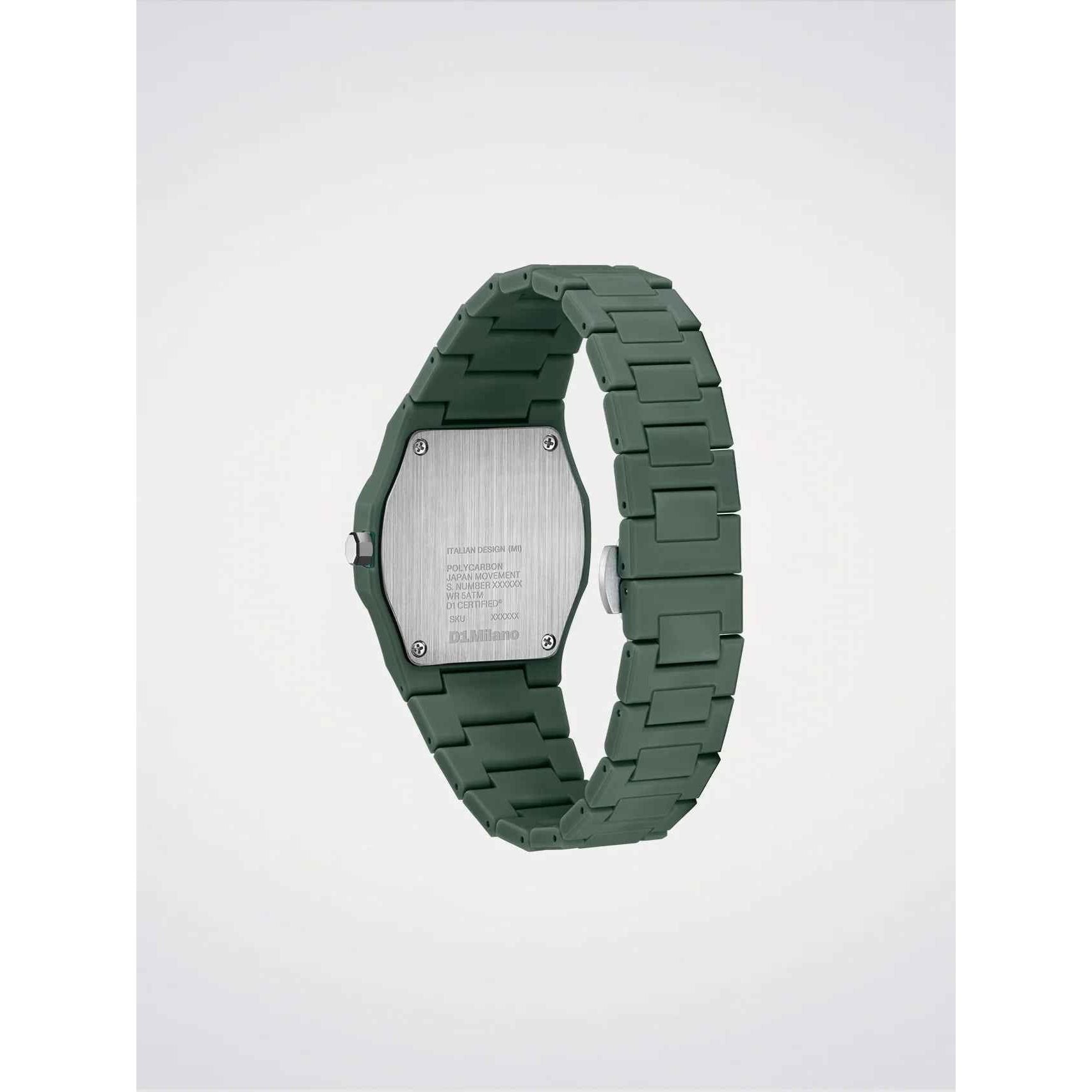 Orologio D1 Milano Uomo - Polycarbon Green D1-PCBJ42