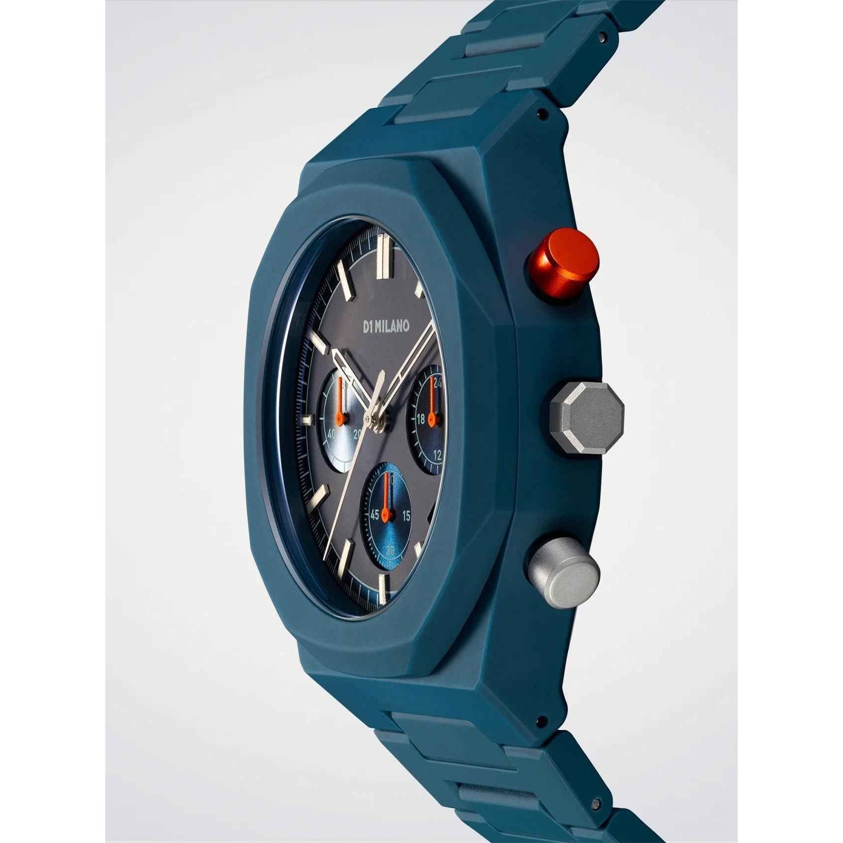 Orologio D1 Milano Uomo - Polycarbon chrono NEPTUNE BLUE D1-Phbj09