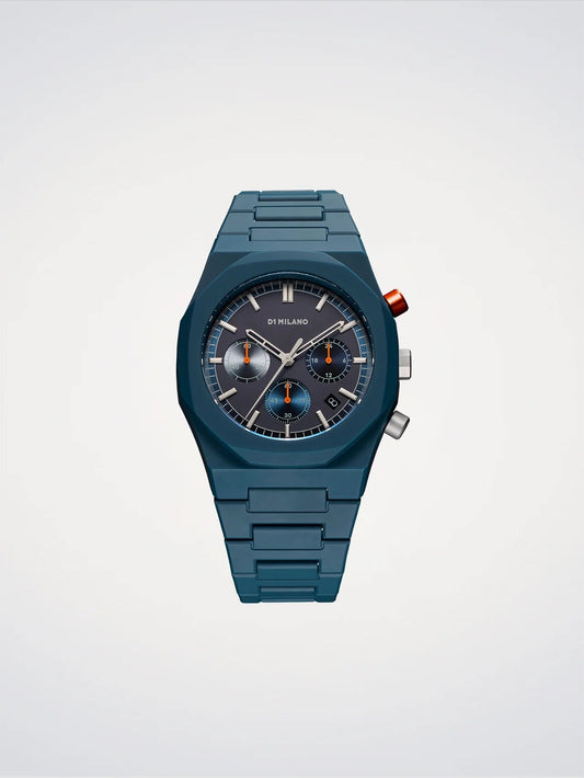 Orologio D1 Milano Uomo - Polycarbon chrono NEPTUNE BLUE D1-Phbj09