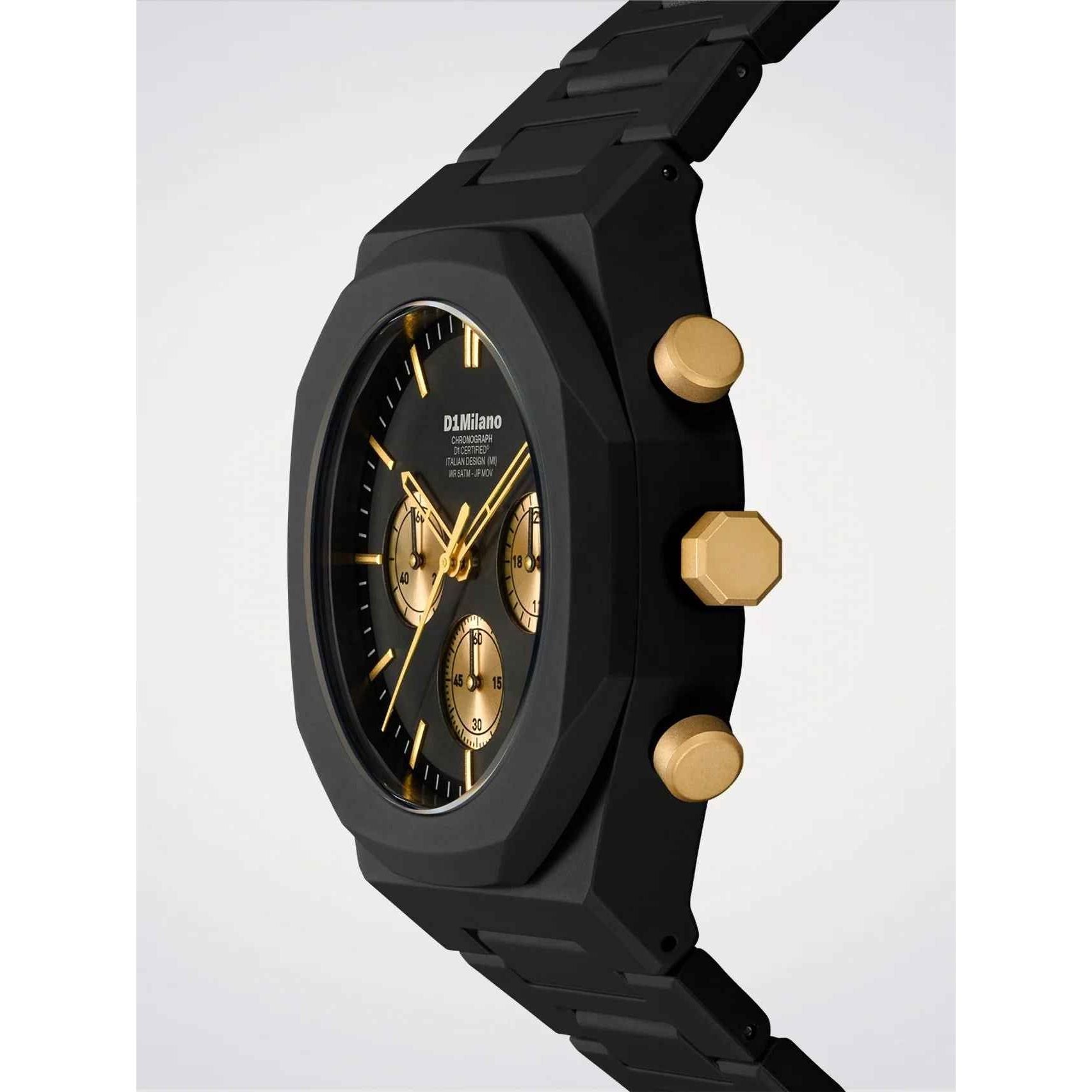 Orologio D1 Milano Uomo - Polycarbon chrono black D1-Phbj16