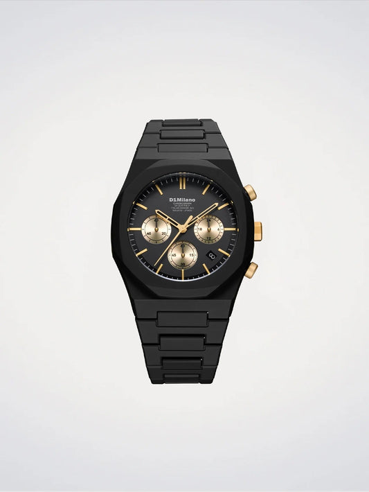 Orologio D1 Milano Uomo - Polycarbon chrono black D1-Phbj16