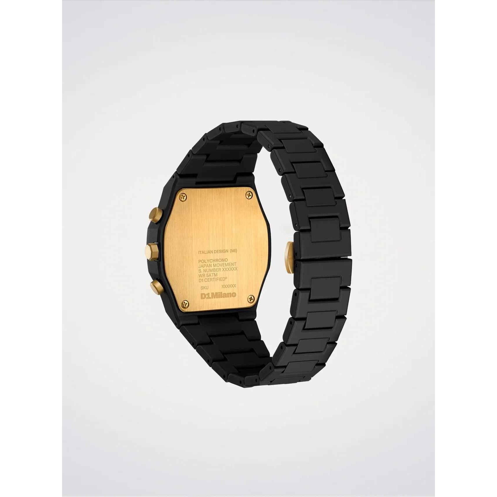 Orologio D1 Milano Uomo - Polycarbon chrono black D1-Phbj16