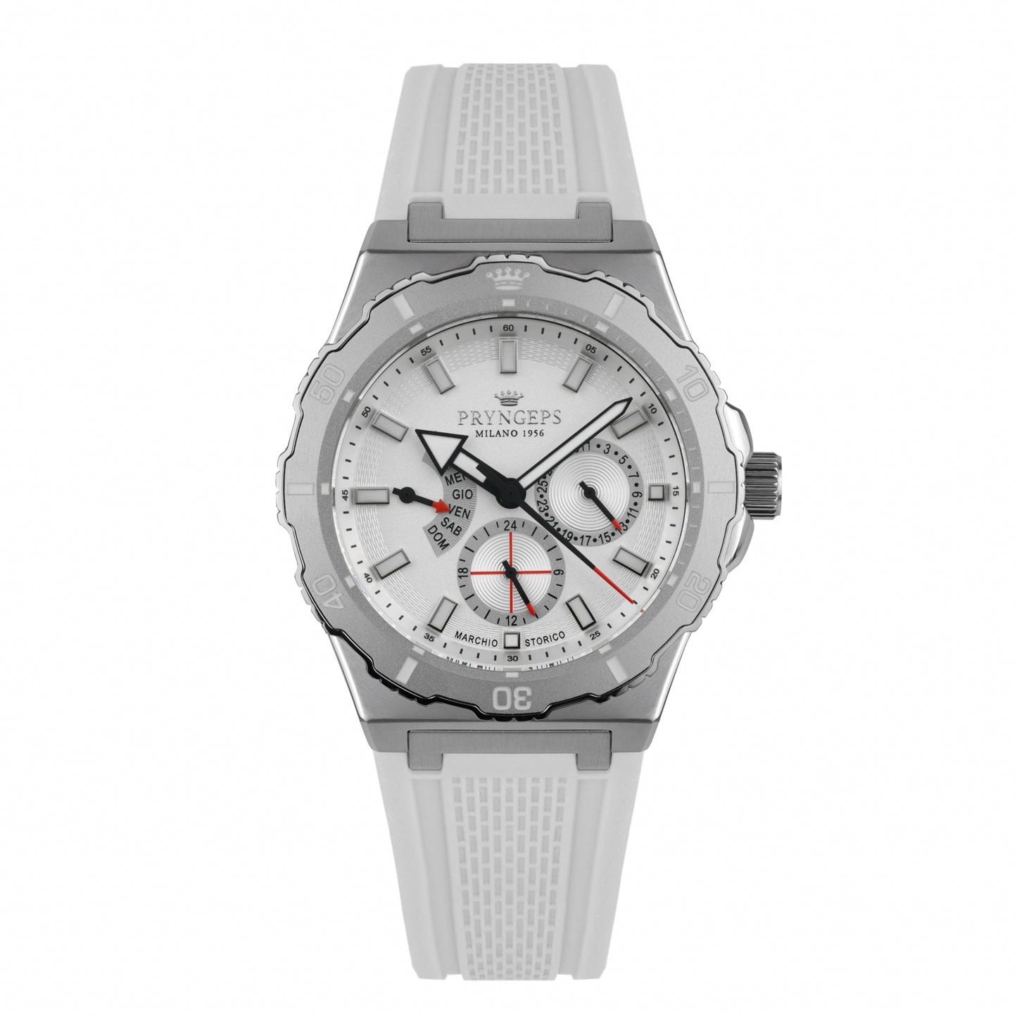 Orologio Pryngeps Jamaica 70° A1216 Bianco