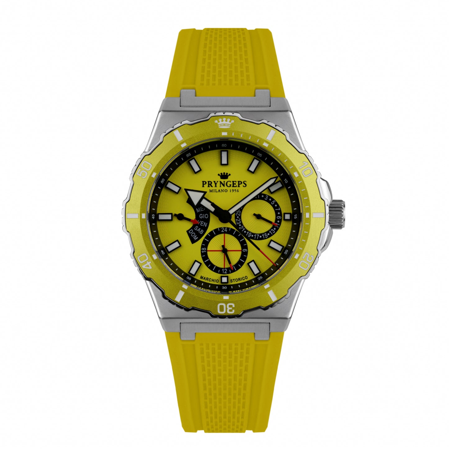 Orologio Pryngeps Jamaica 70° A1216 Bianco