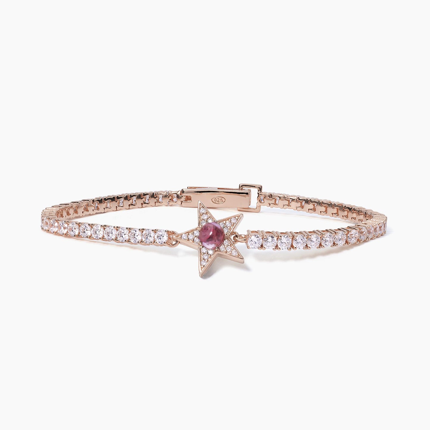 Bracciale tennis rosato con tormalina sintetica STARLET MABINA 533652-S