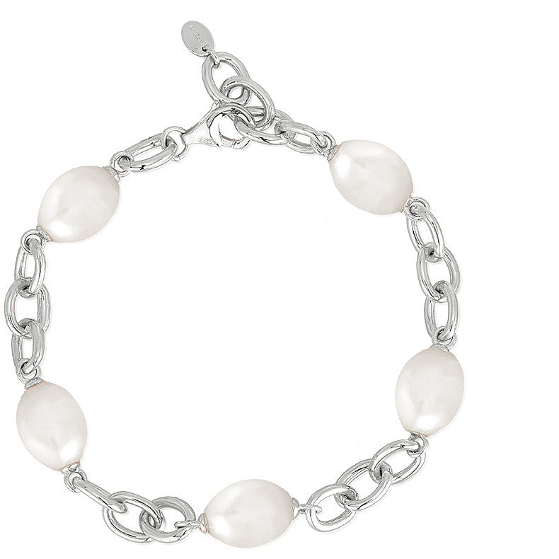 Light Gray Bracciale perle  Mabina 533337