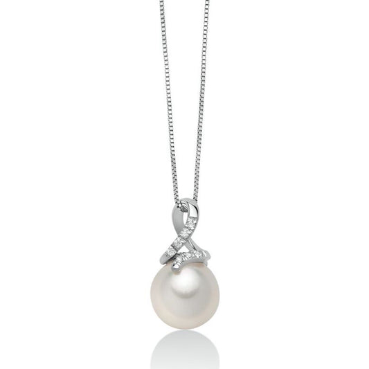 Light Gray Collana Donna Miluna PCL6124 perla e brillanti