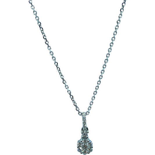 Light Slate Gray GIROCOLLO FIORE  IN ORO BIANCO E DIAMANTI GIORGIO VISCONTI GBX38192