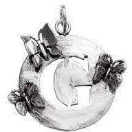 Light Gray Charms Giovanni Raspini | LETTERA "G" FARFALLE 9561