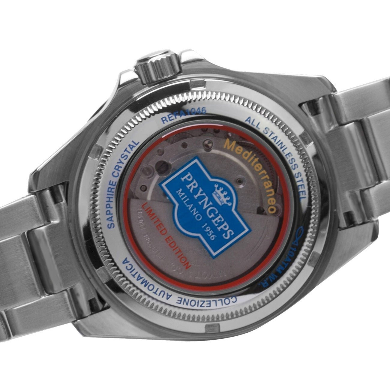 Dim Gray OROLOGIO PRYNGEPS A1046/N AUT. SUB PROFESSIONAL MEDITERRANEO BLACK EDITION