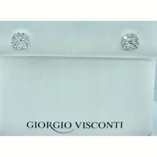 Orecchini in oro bianco e diamanti Giorgio Visconti BBX38719